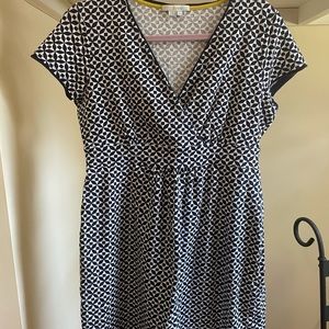 Classic Boden Navy diamond print dress 8P